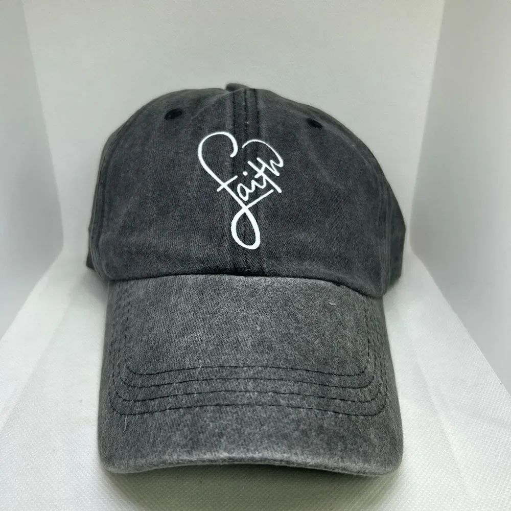 “Faith” Baseball Cap – Adjustable Vintage Style